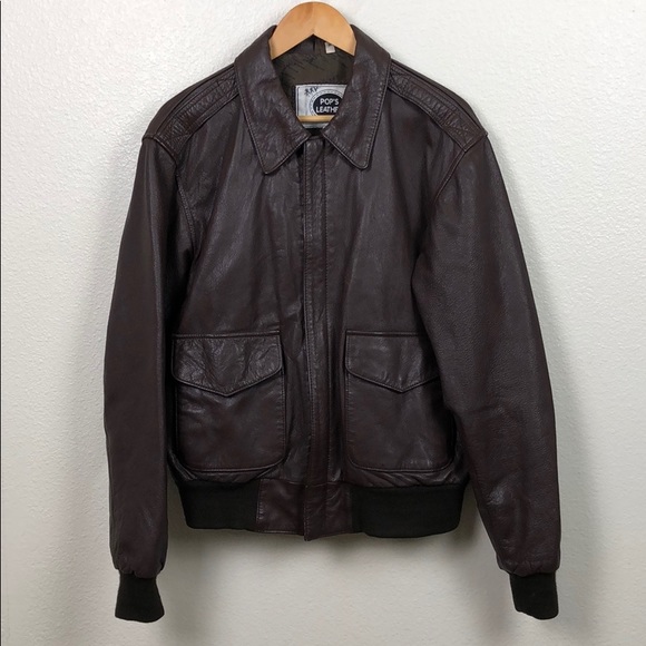 Pop’s Leather Other - Pop’s Leather World War 2 Style Bomber Jacket